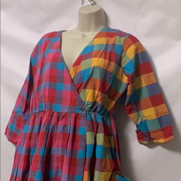 NWT VAJOR ECLECTIC MULTICOLORED DRESS SIZE M - Picture 4 of 7
